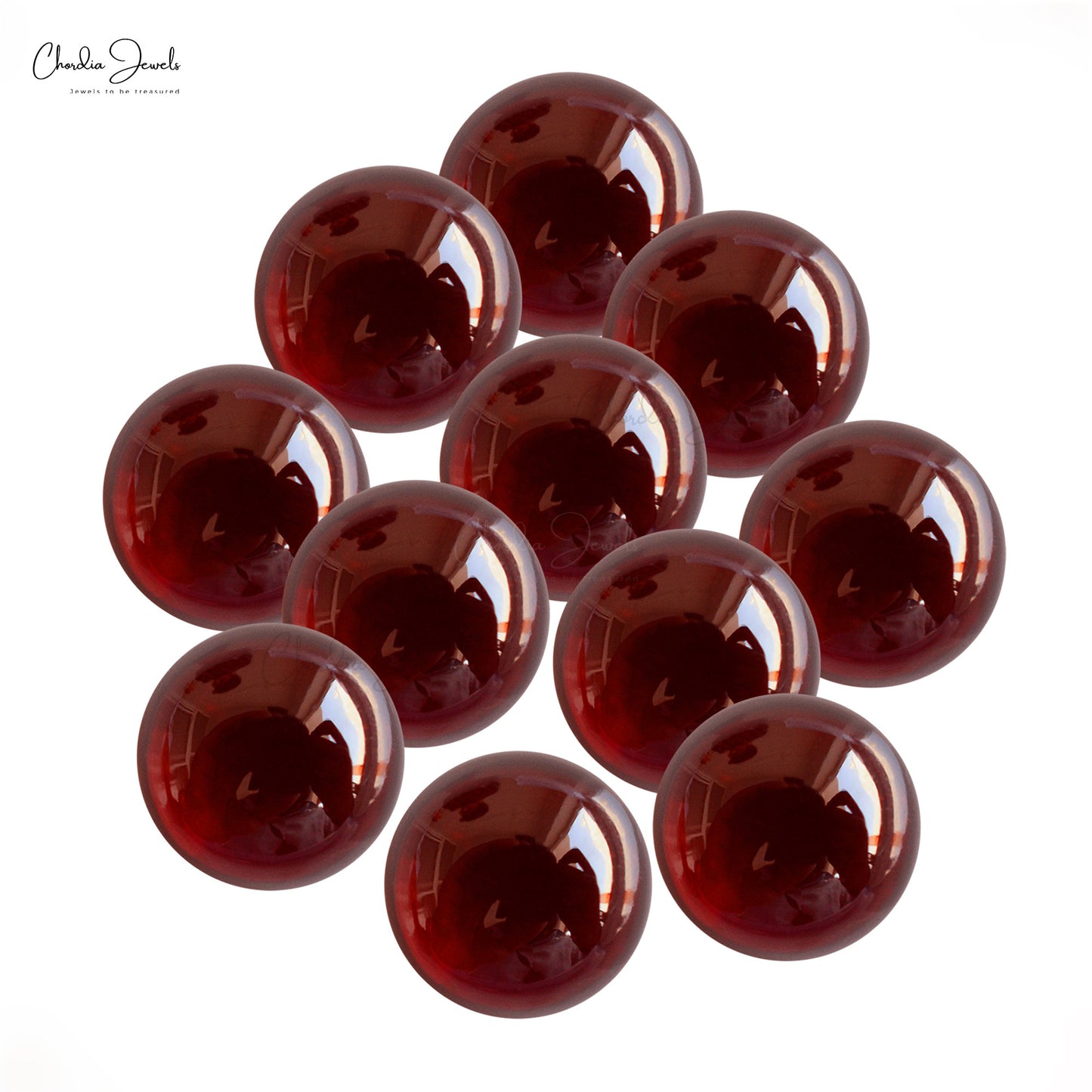 4.20 Karaat Topgraad Natuurlike Ronde Cabochon Granaat Edelsteen Groothandelaar, 1 Stuk