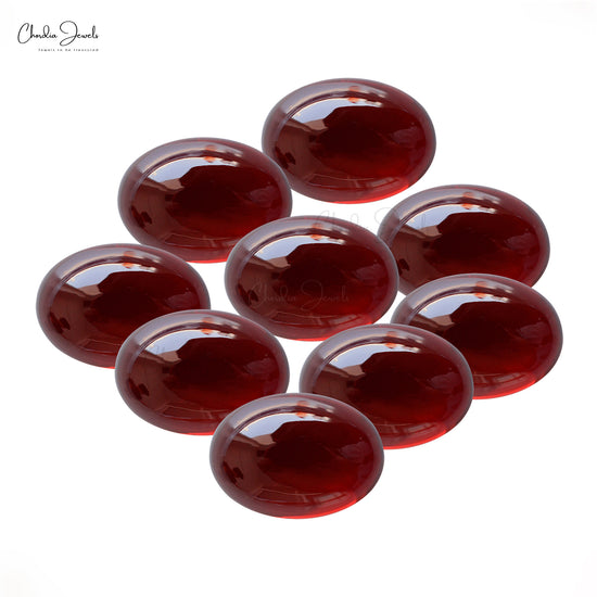 Wholesale 100% Natural AAA Garnet 8X10MM Oval Cabochon Gemstone for Sale, 1 Piece