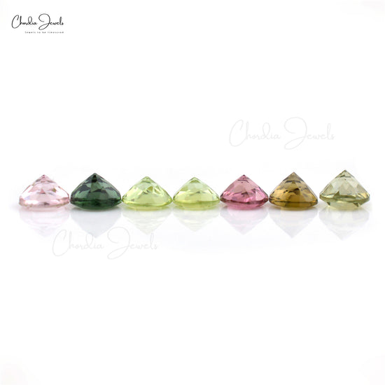4mm Fine Quality Tourmaline Round Faceted Cut, 1 Piece
