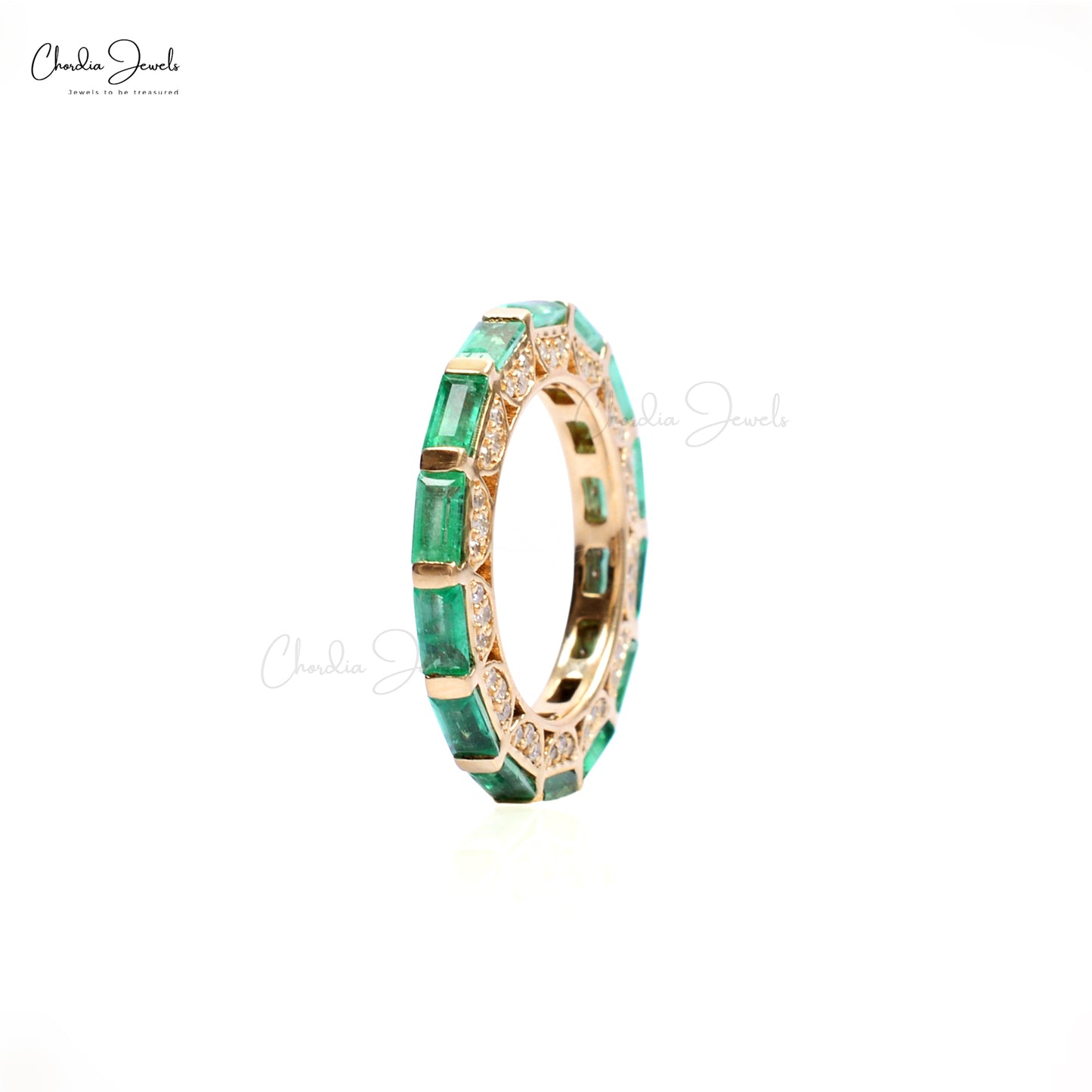 Natural Green Emerald Ring