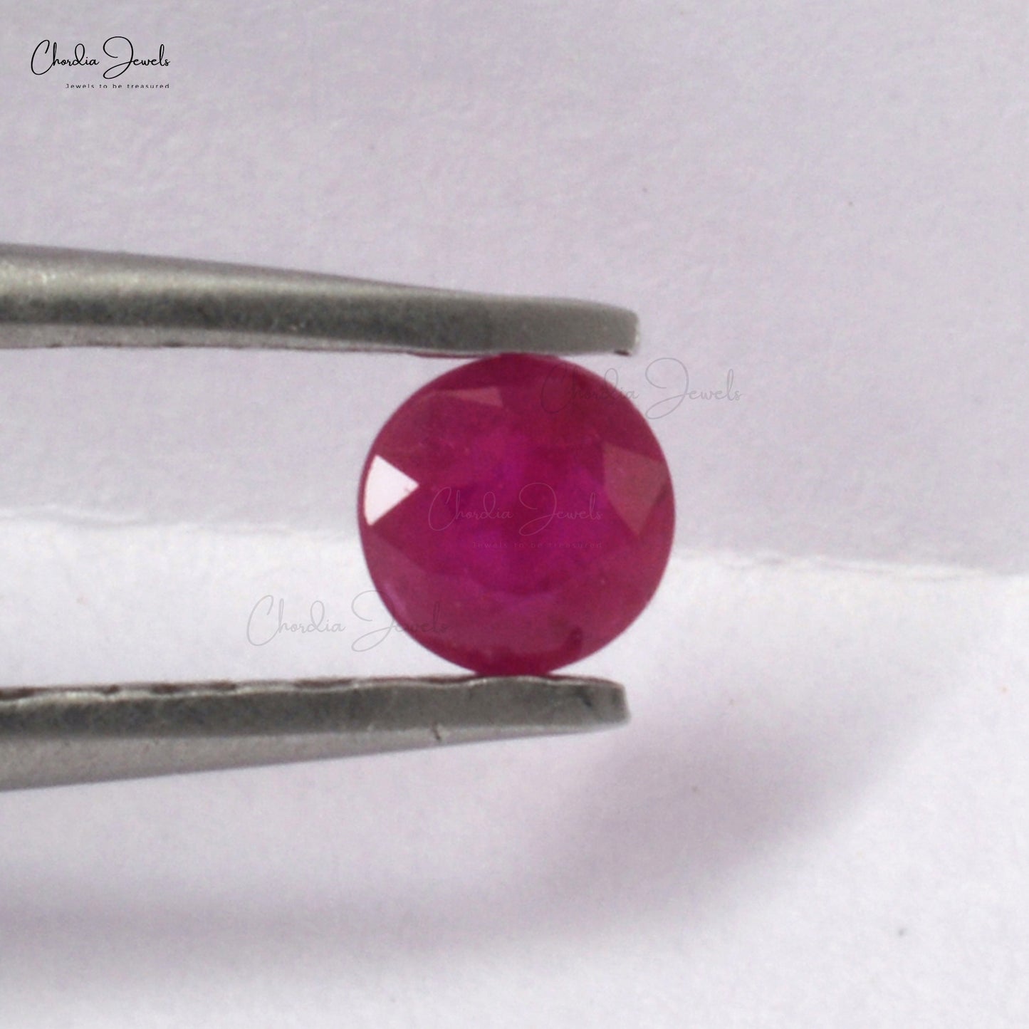 3mm Round Cut Loose Ruby July Birthstone, 1 Piece