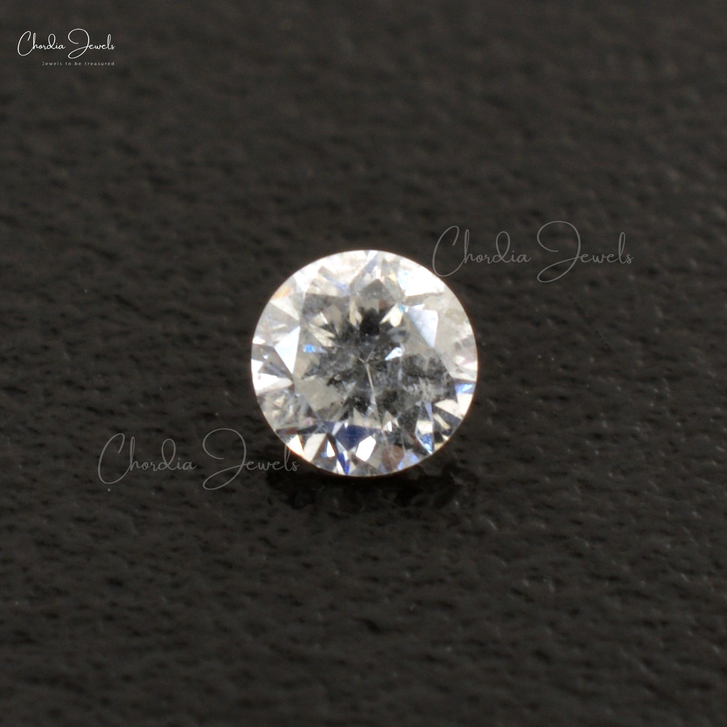 White Diamond I1-I2 / G-H Faceted Round Cut 1.50 MM Natural Gemstone, 1 Piece