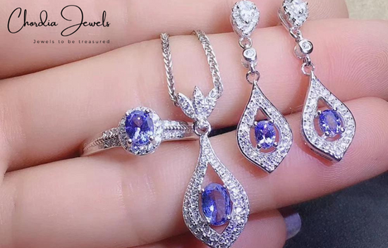 Tanzanite top jewellery sets