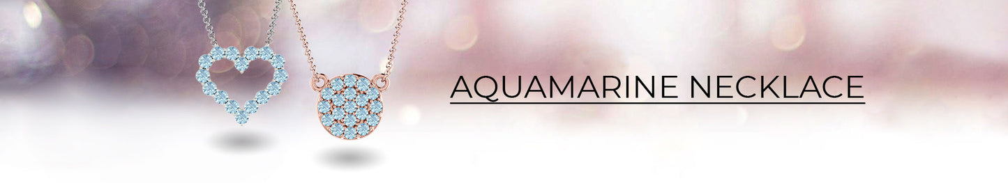 Aquamarine Necklaces Online At Best Price