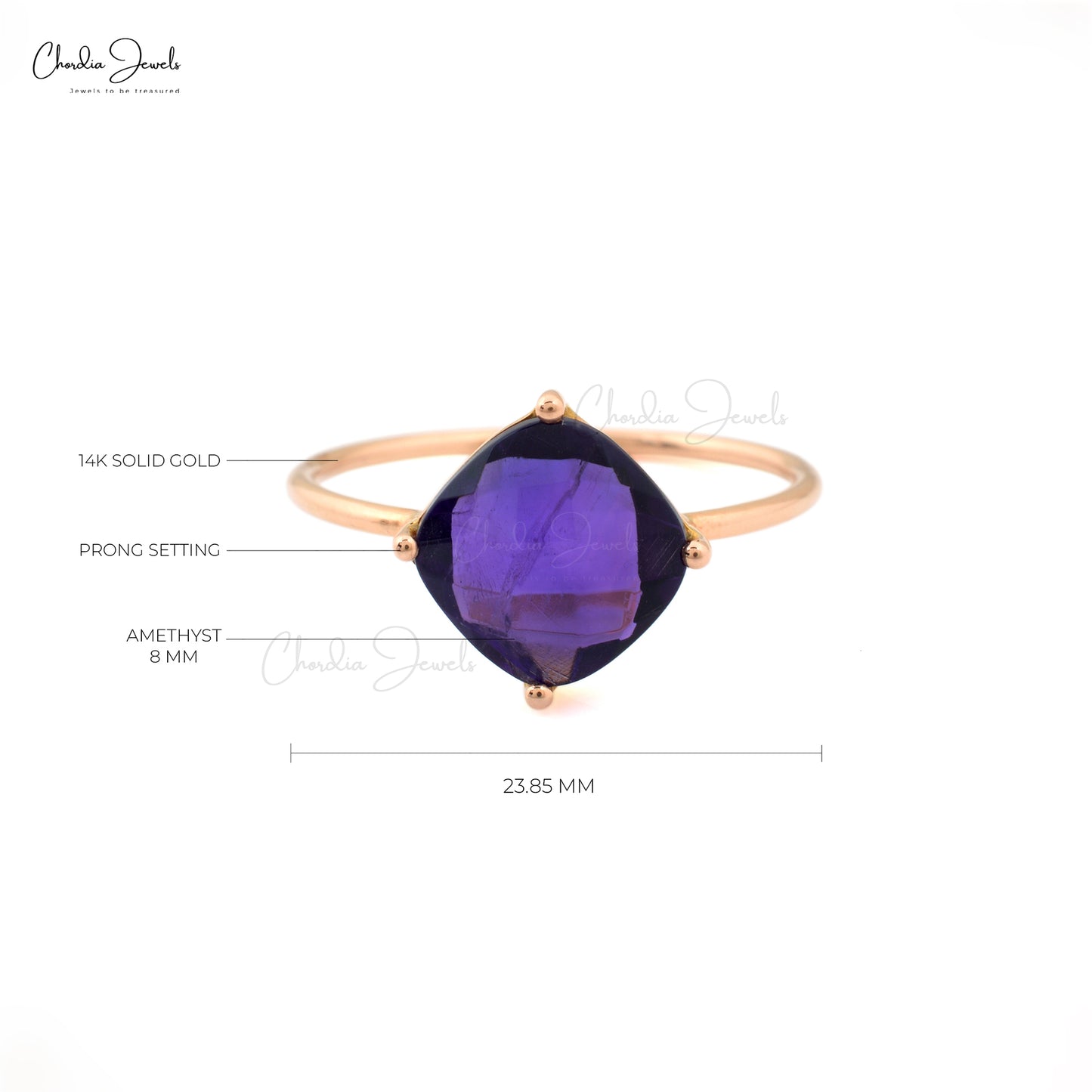 Load image into Gallery viewer, 14k gold amethyst ring
