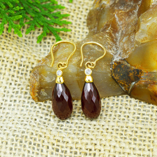 Garnet Dangle Earrings