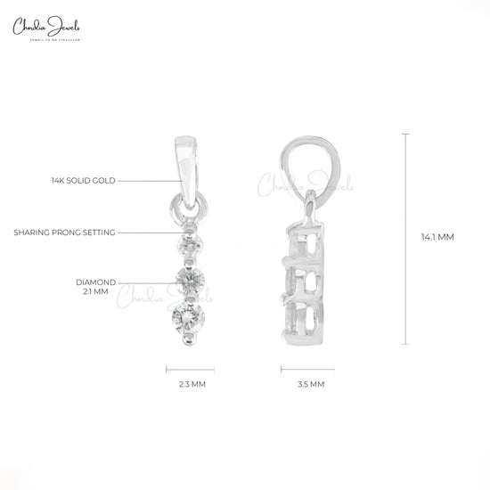 Prong Set Round Pendant