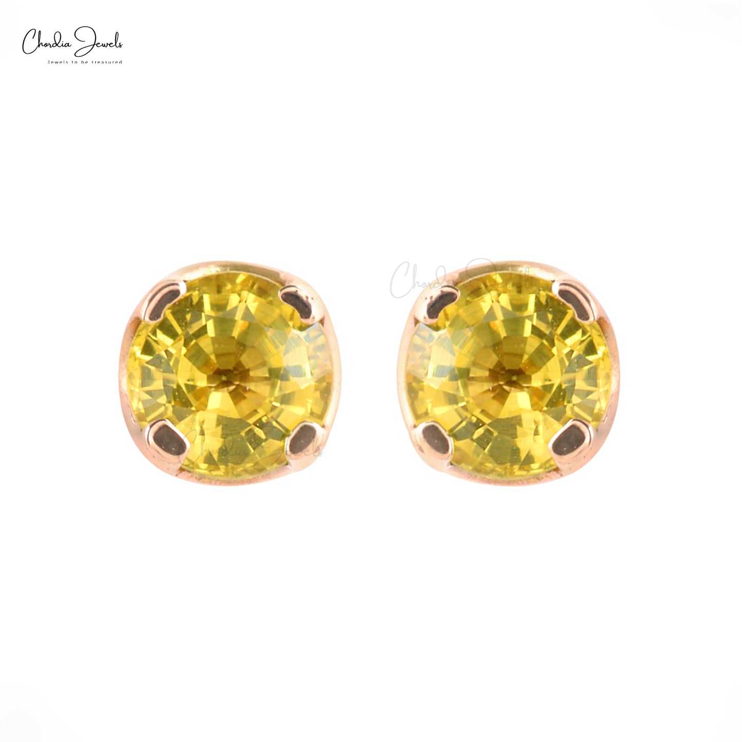 Load image into Gallery viewer, yellow sapphire earrings

