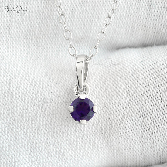 Buy Amethyst Solitaire Pendant