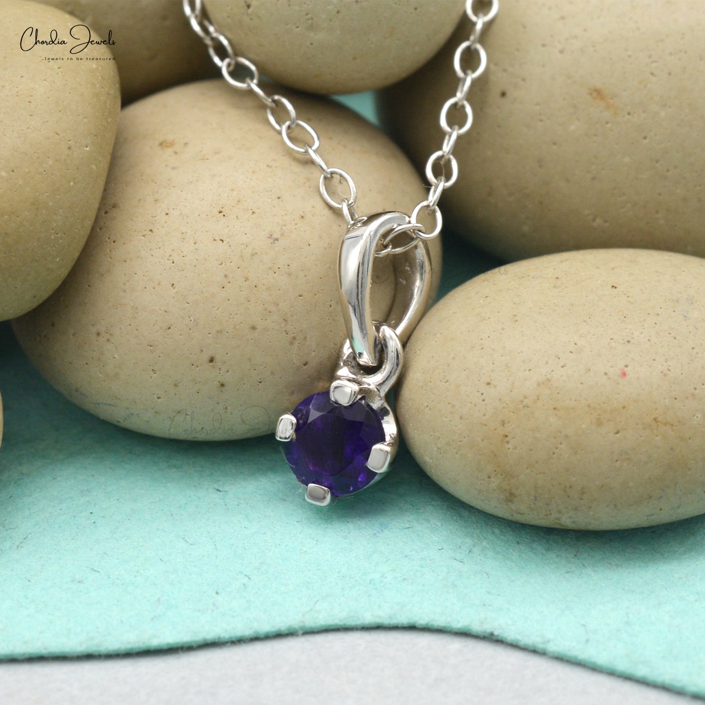 Buy Amethyst Solitaire Pendant