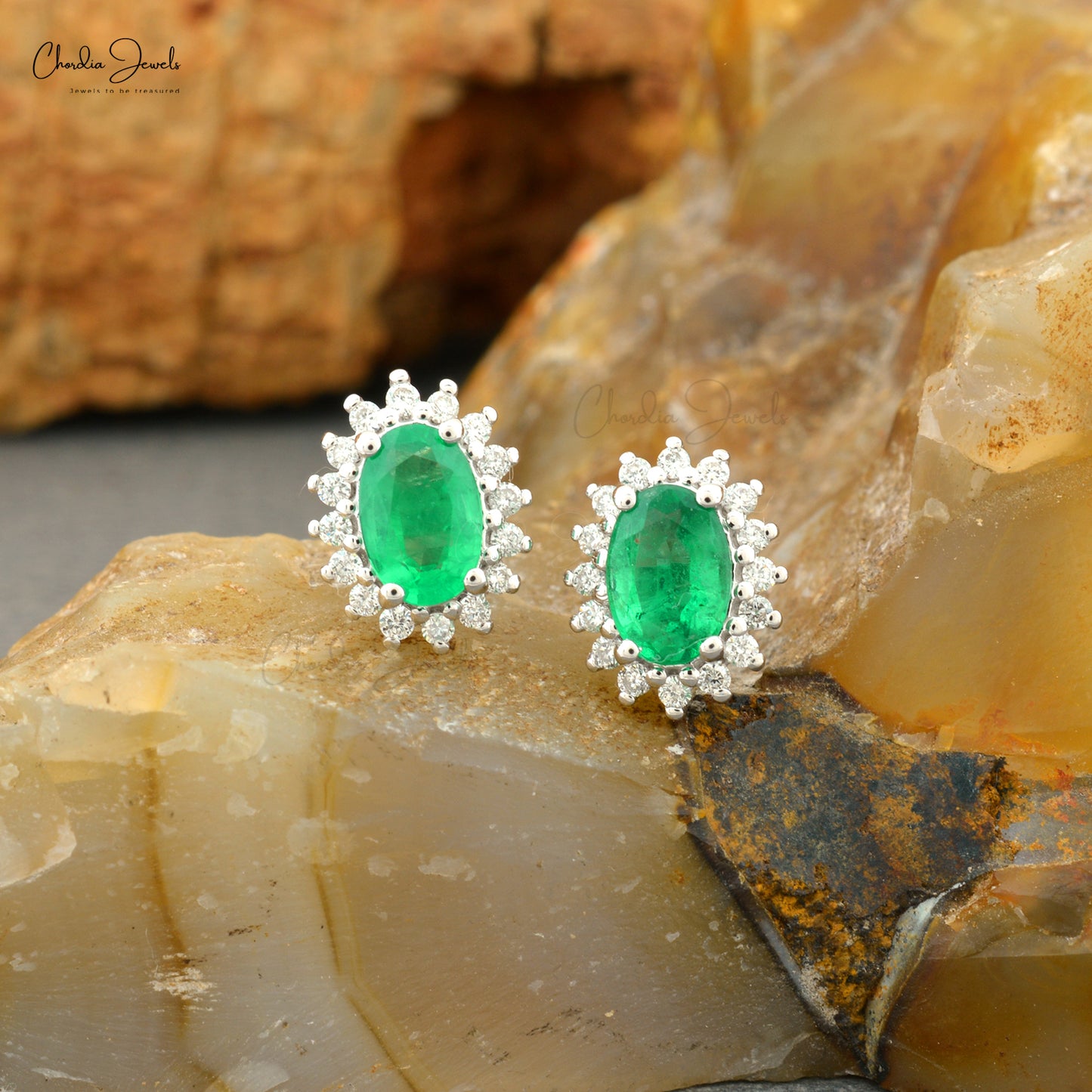 Natural Emerald Earrings