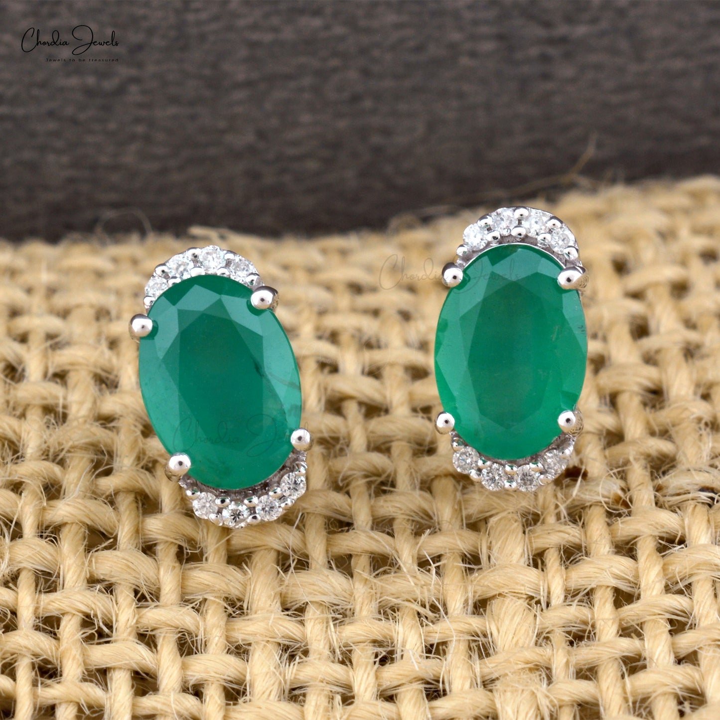 Natural Emerald Earrings