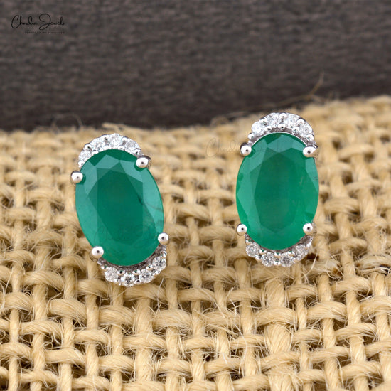 Natural Emerald Earrings