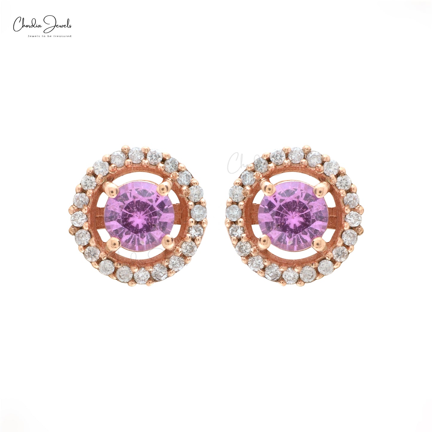 Buy Pink Sapphire Studs