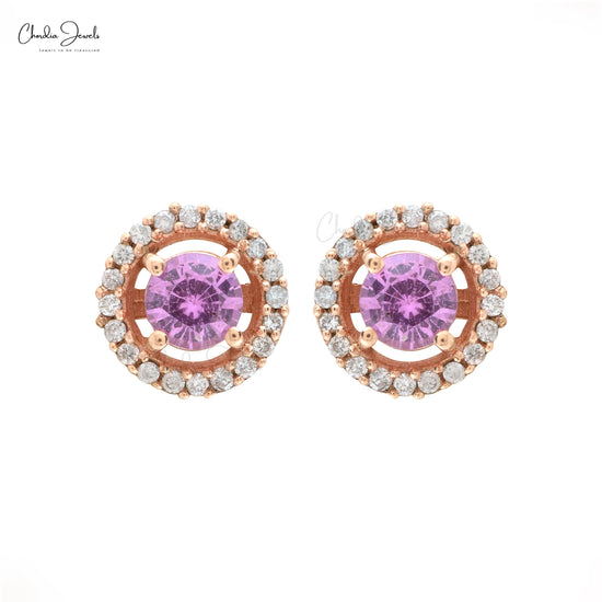 Buy Pink Sapphire Studs