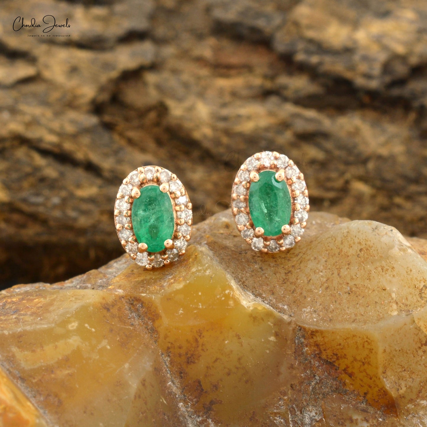 Natural Emerald Earrings