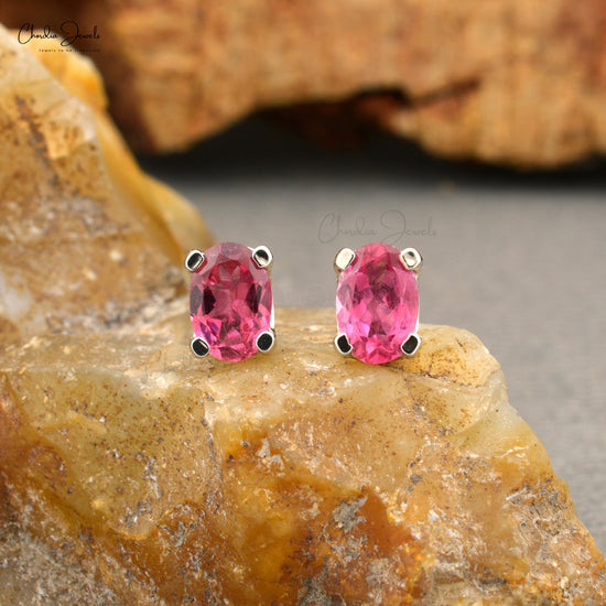 Pink Tourmaline Earrings