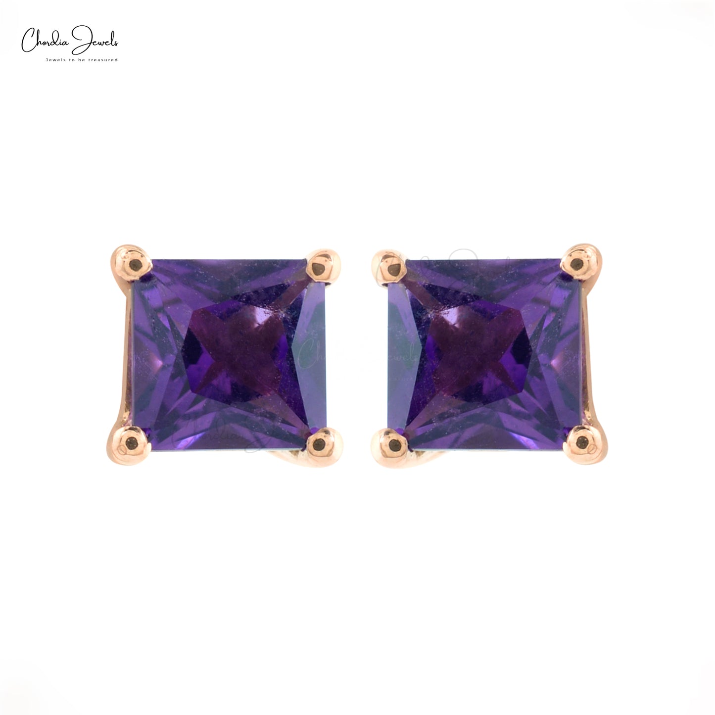 Amethyst studs