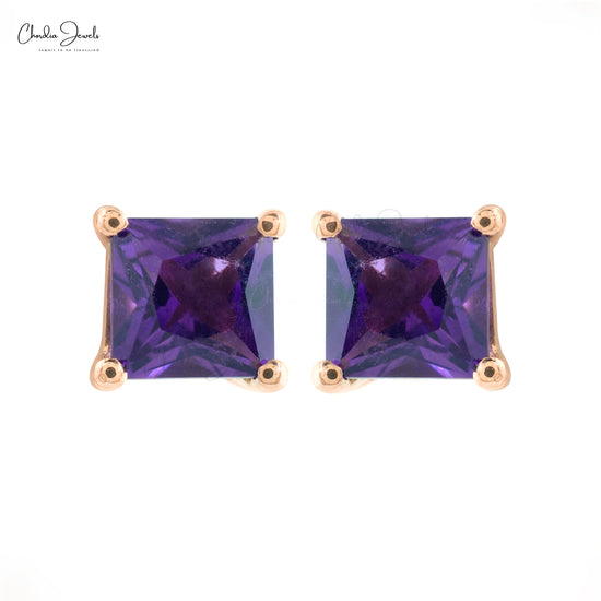 Amethyst studs