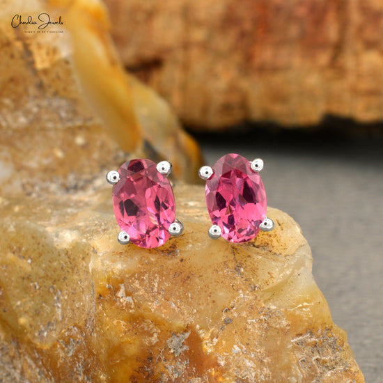 Pink Tourmaline Earrings