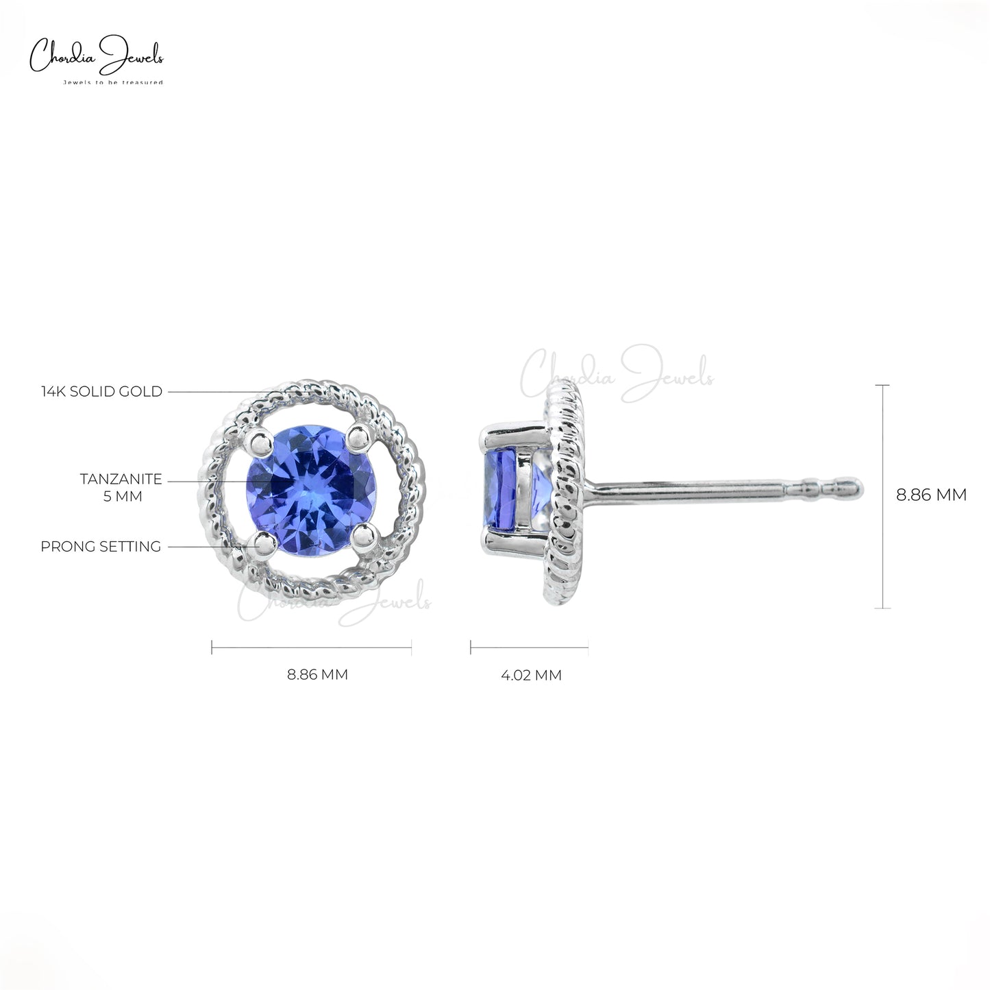 Buy AAA Tanzanite Earrings