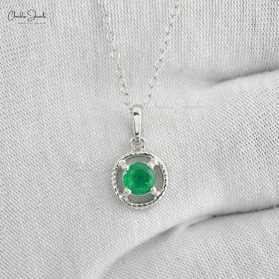 Graceful Emerald Pendant