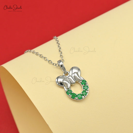 Emerald Disney Pendant