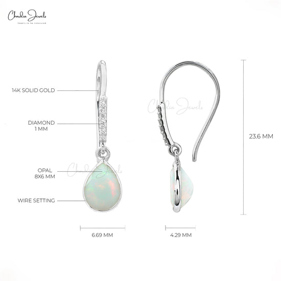 Diamond Accented Dangling Earrings