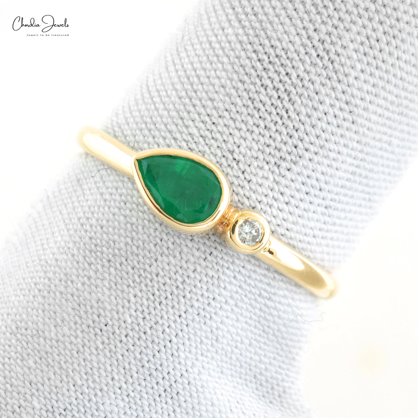 Emerald 2-Stone Ring