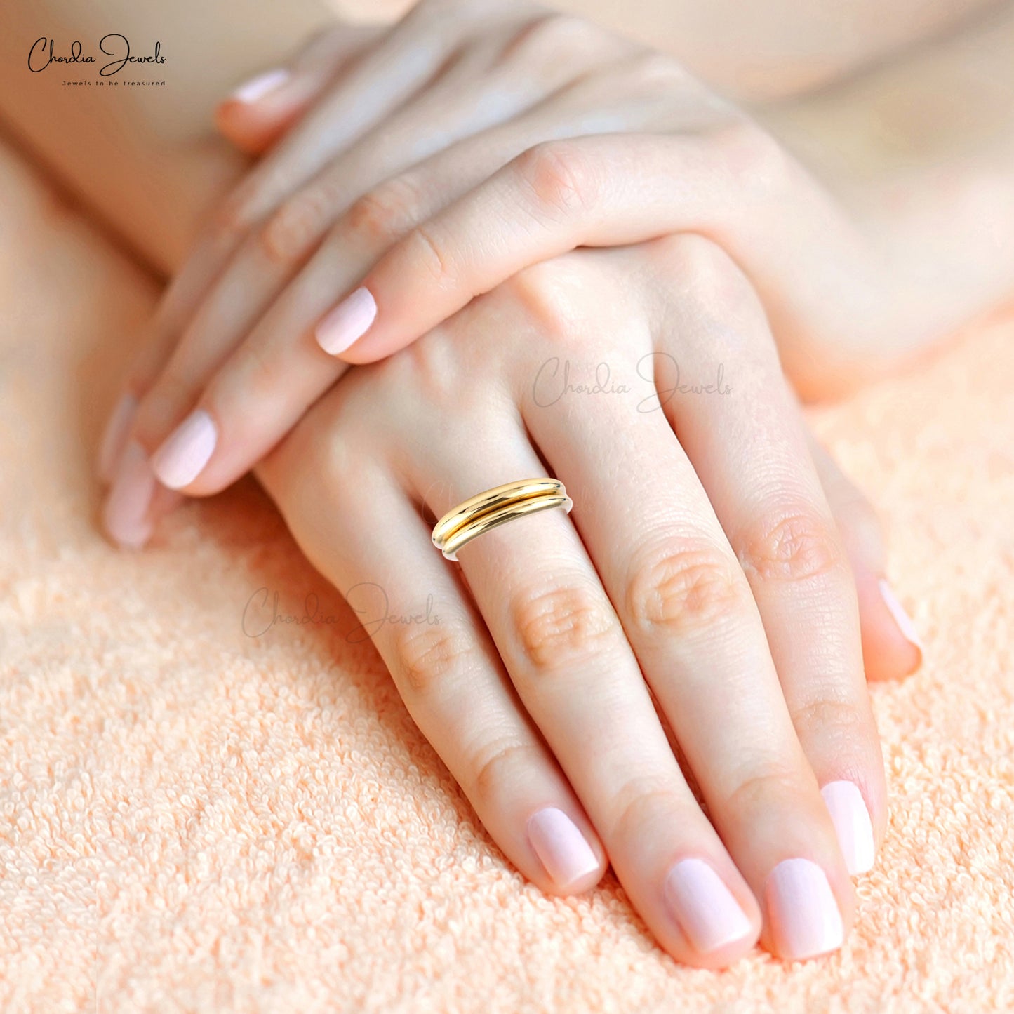 Buy Gold Stacking Rings for Woman Dainty Plain Gold Ring Set Minimalist  Stackable Midi Ring Gift for Her Girlfriend Sister Wife Gold Chain Ring  Online in India - Etsy