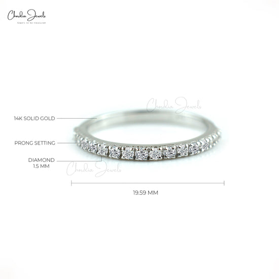 Fine Jewelry Half Eternity Diamond Band by Chordia Jewels