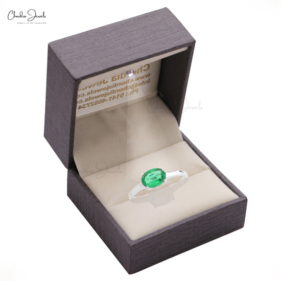 Emerald Single Stone Ring