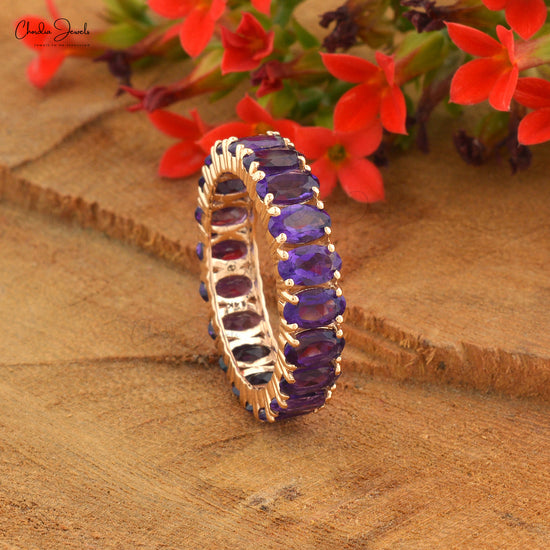 14K GOLD AMETHYST RING