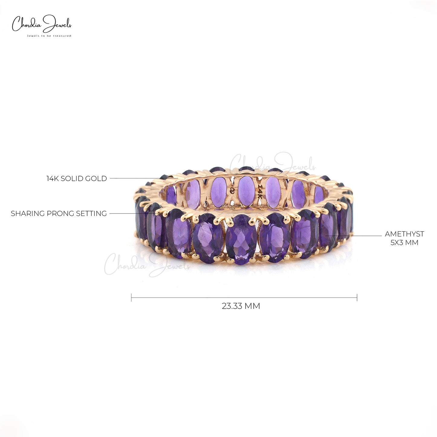 amethyst eternity ring