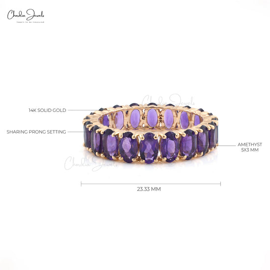 amethyst eternity ring