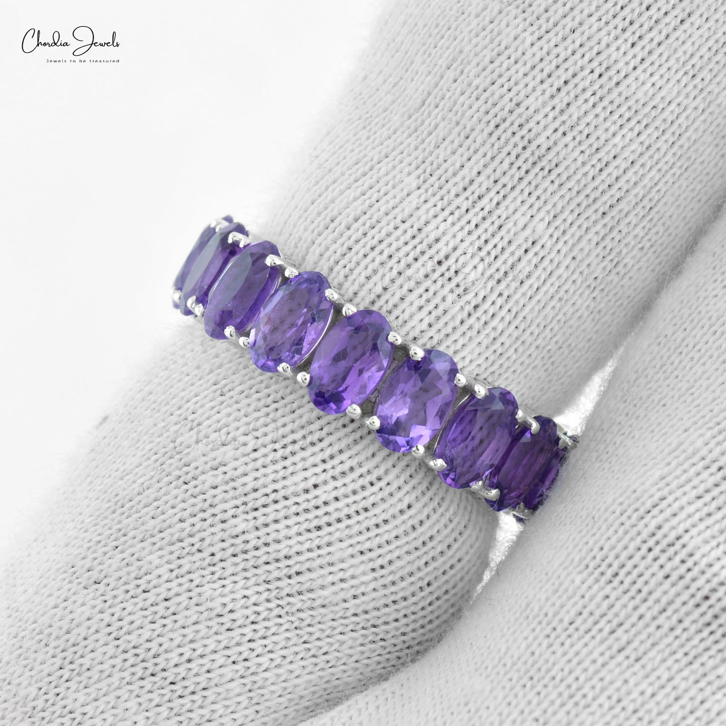 Buy Amethyst Eternity Wedding Bands