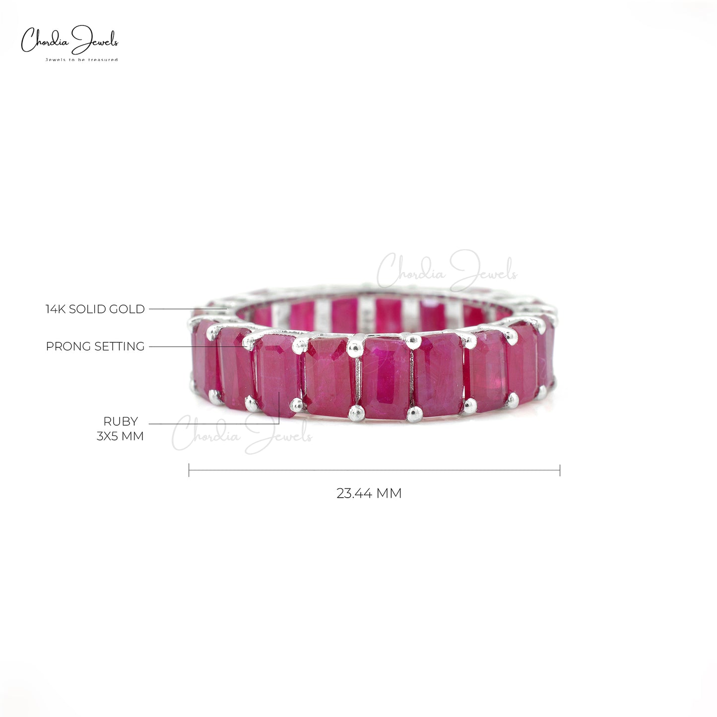 Prong set Eternity Band Ring