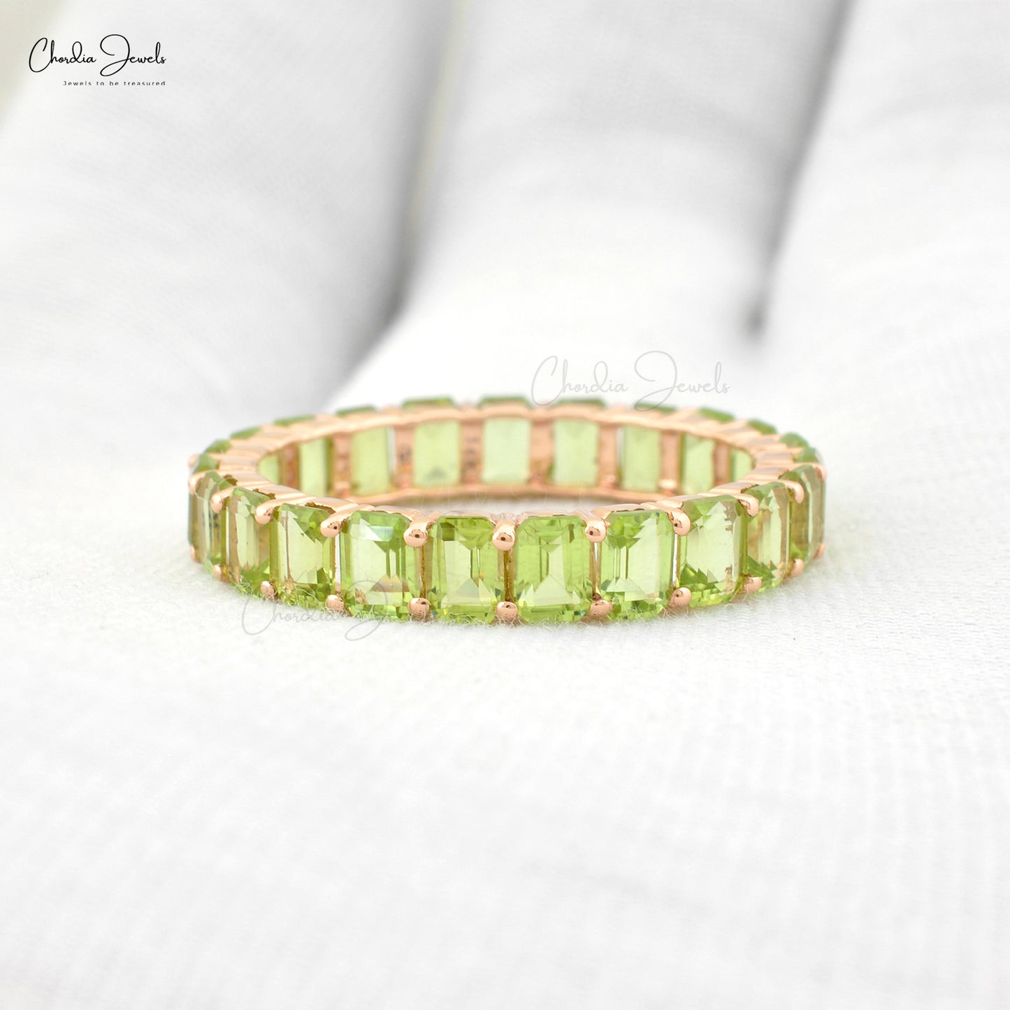 Shop Peridot Eternity Band