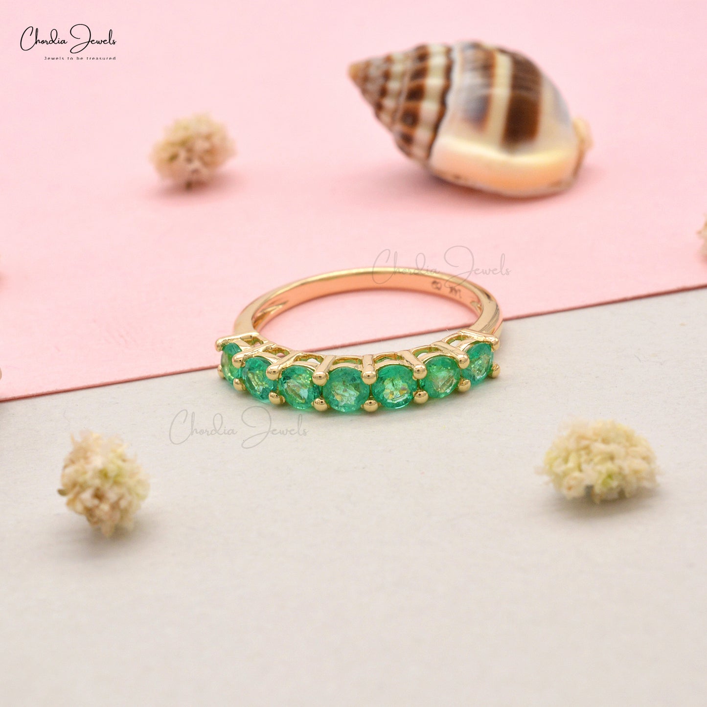 Emerald eternity ring 
