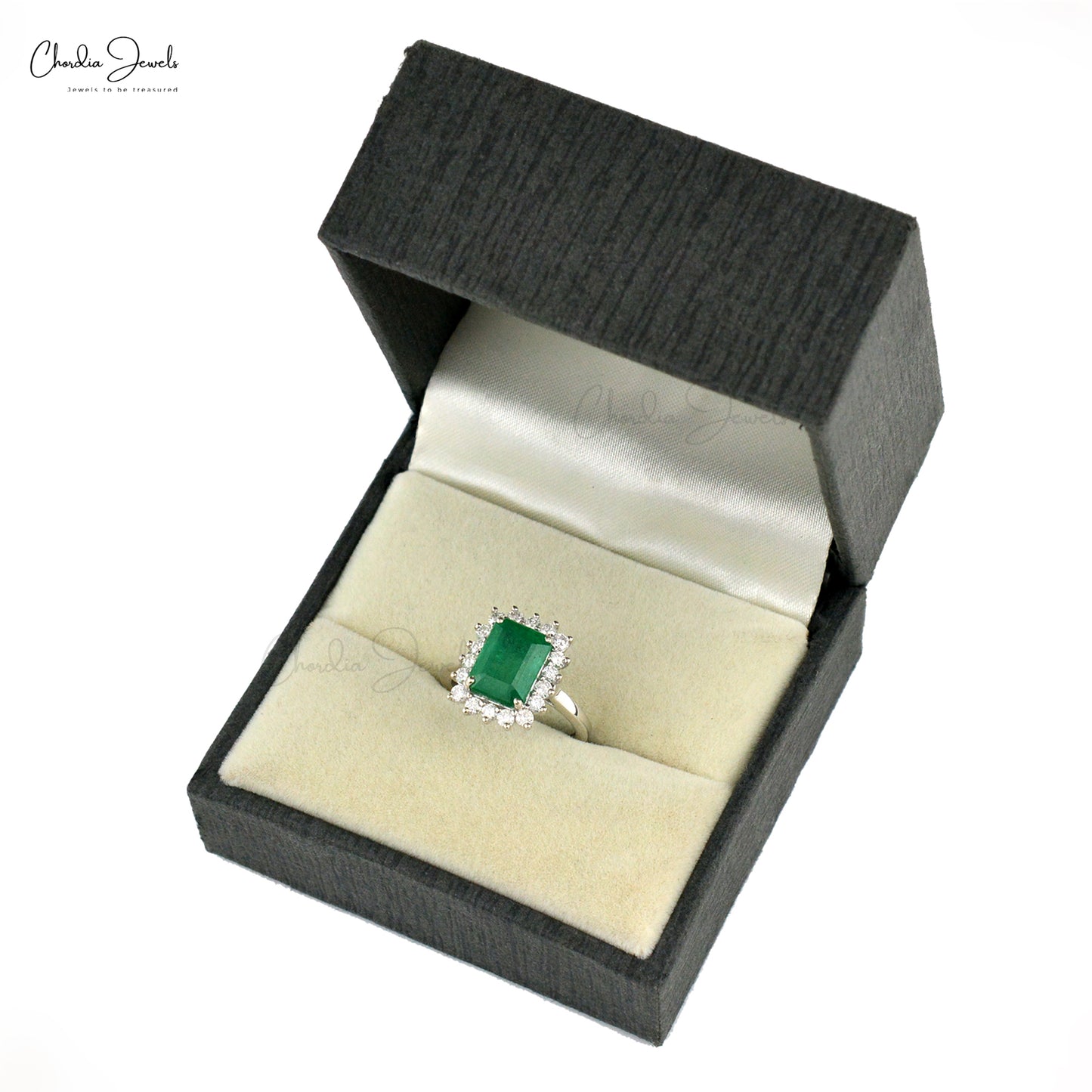 Emerald birthstone ring