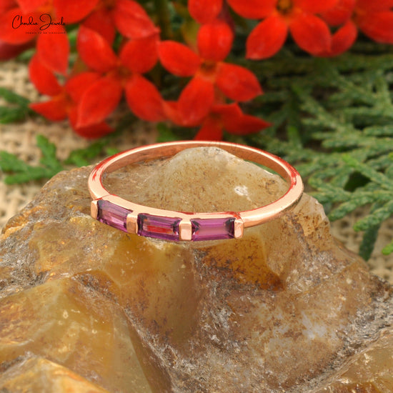 Rhodolite Garnet Ring