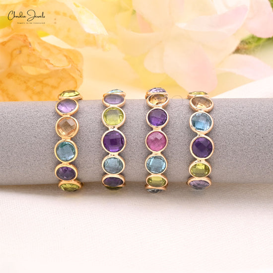 dainty multi stone ring