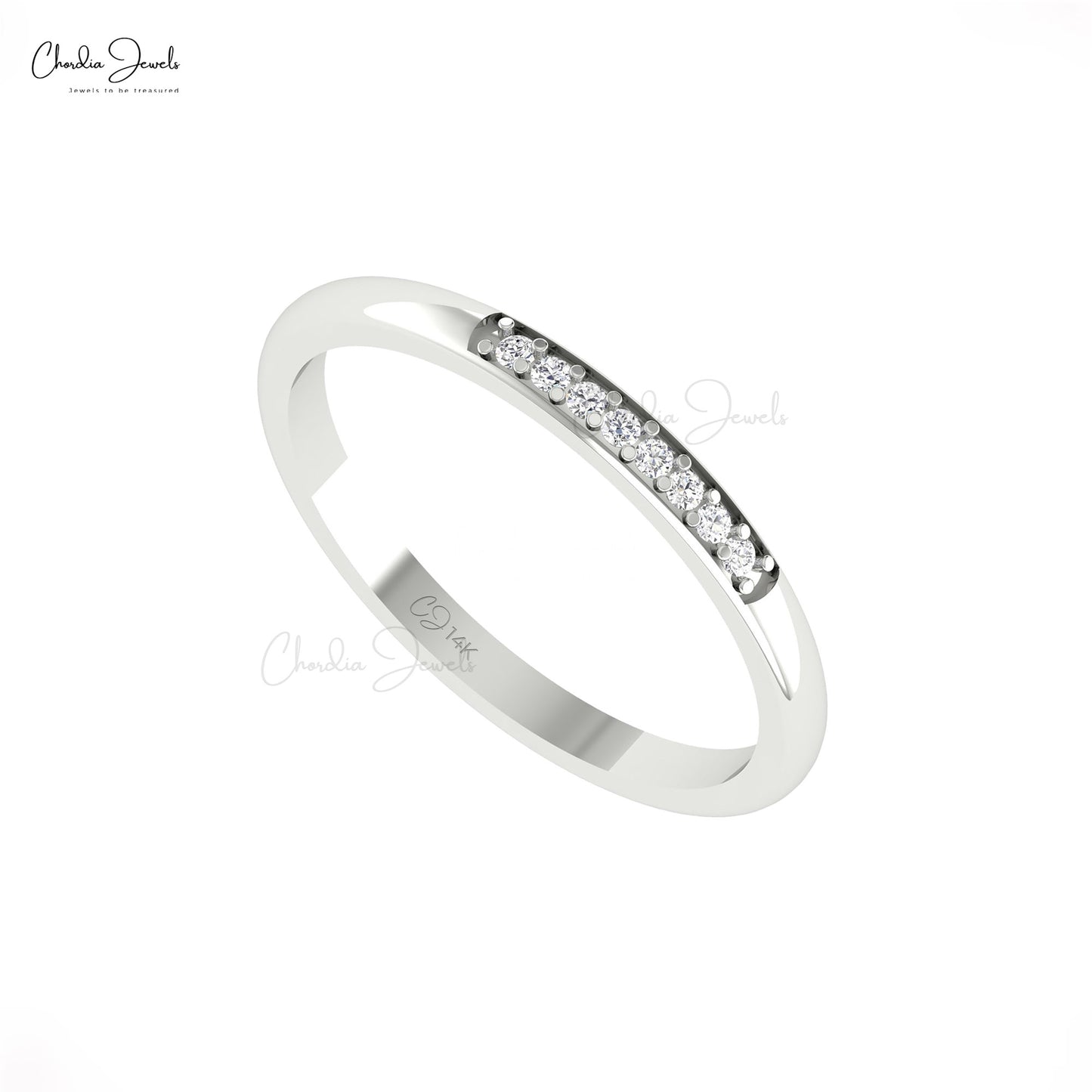 April Birthstone Diamond Ring in Solid Gold