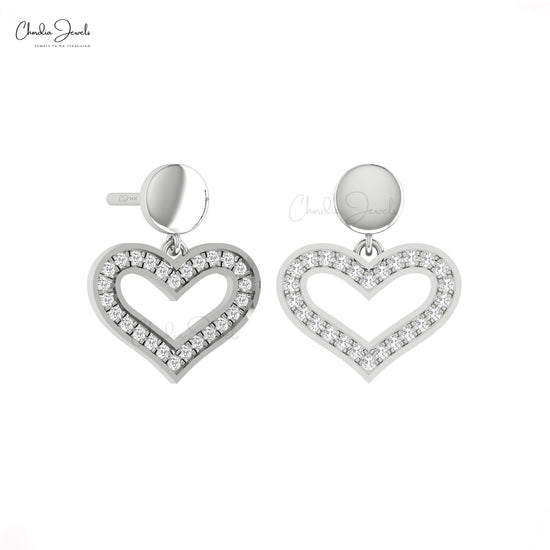 Dangle Heart Earrings
