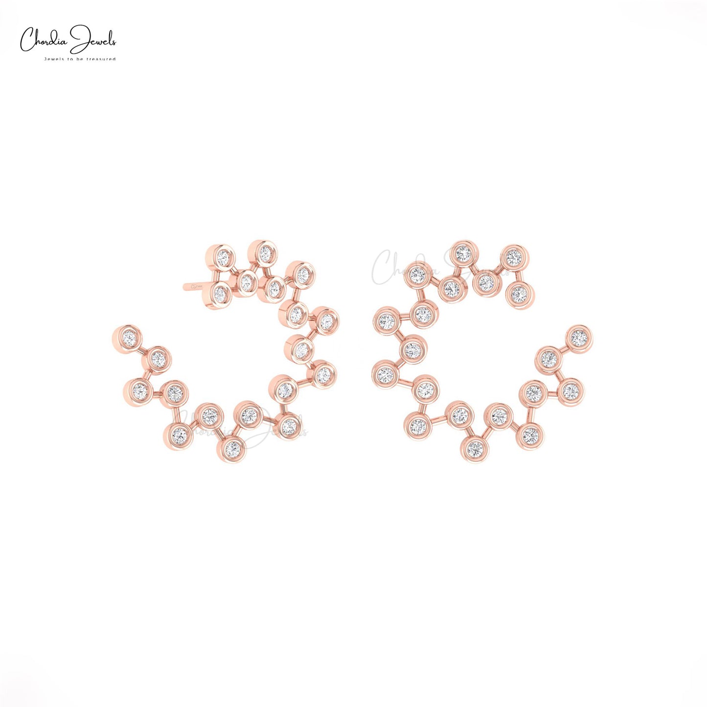 Diamond Cluster Earrings