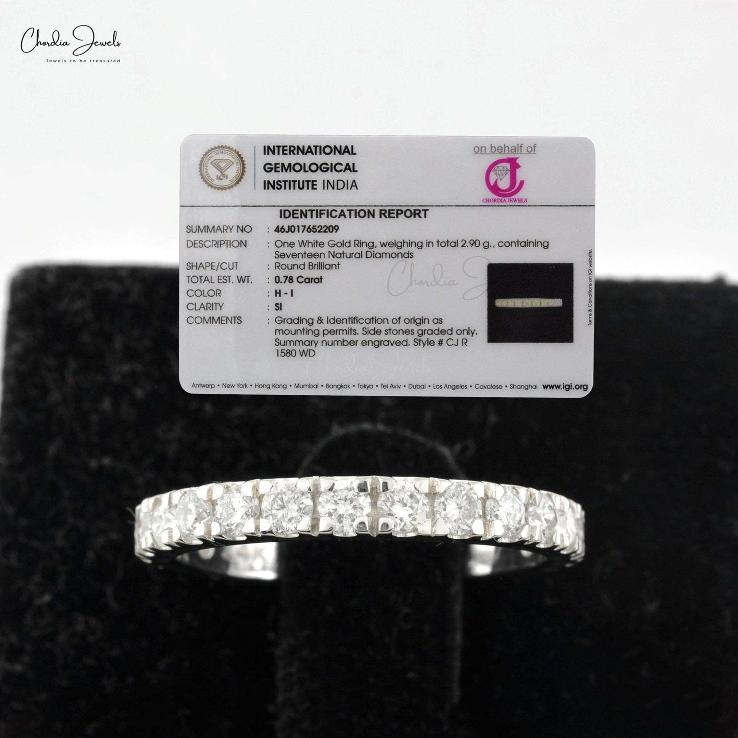 Real White Diamond Dainty Ring
