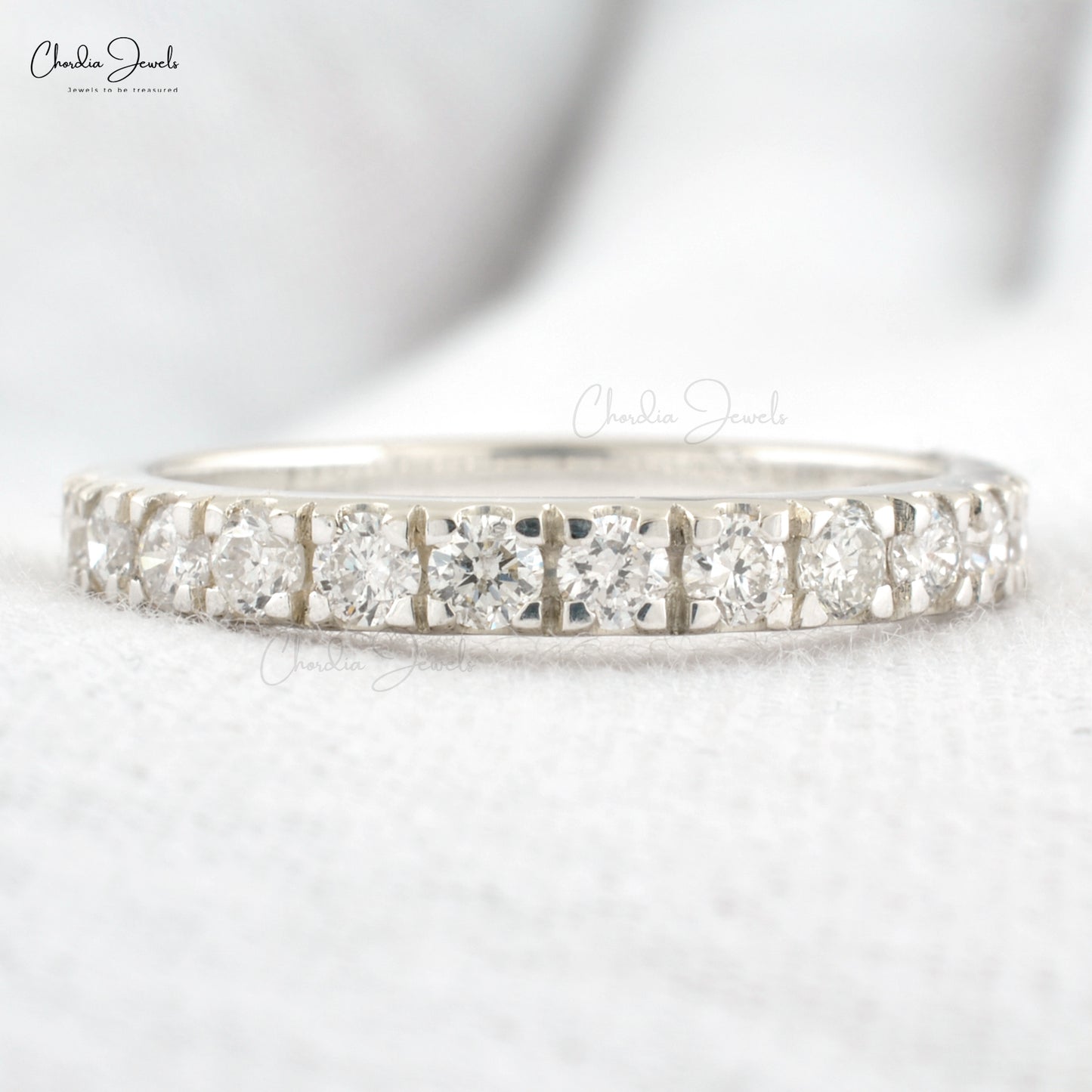 Chordia Jewels Certified Natural Diamond Eternity Ring