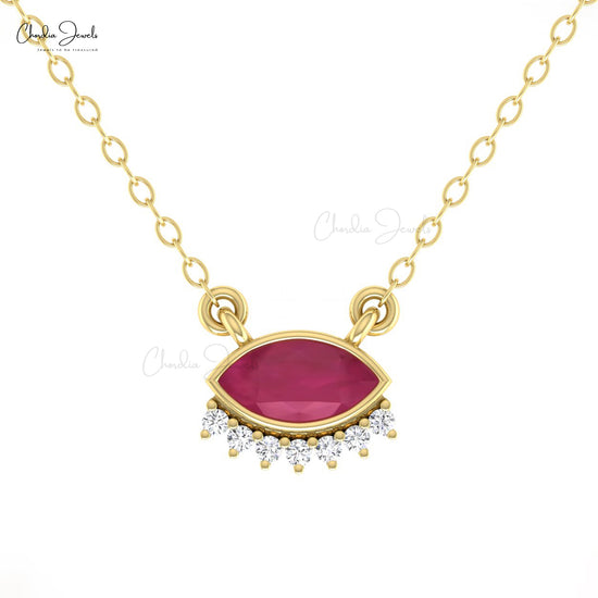 Bezel Set Necklace
