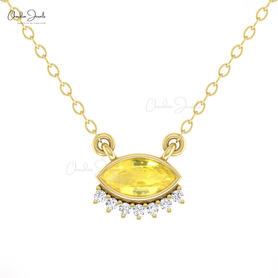 Yellow Sapphire Necklace