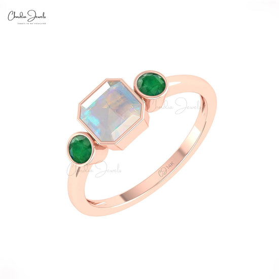 Triple Birthstone Ring